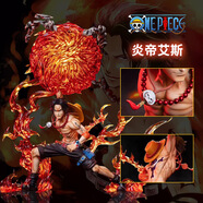 軒島海賊王手辦路飛索隆航動(dòng)漫周邊模型機箱桌面擺件新年生日禮物男生 共鳴炎帝艾斯【26cm】 七夕情人節禮物送男朋友10-14十15歲二次元主機