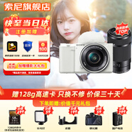 索尼（SONY）ZV-E10L微單數碼拍攝相機直播美顏Vlog照相神器 APS-C半畫(huà)幅視頻zve10側翻液晶屏 白機雙鏡（鏡頭16-50+55-210遠攝） 套餐一【新手專(zhuān)屬 下單套機到手即可拍照】
