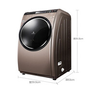 三洋（SANYO）（SANYO）三洋SANYOSanyo/ 滾筒洗衣機斜式變頻直驅(qū)DG-L8033BCIX 9公斤變頻直驅(qū)空氣洗帶烘干
