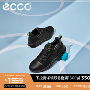 愛(ài)步（ECCO）男鞋休閑鞋 復古老爹鞋男士運動(dòng)鞋簡(jiǎn)約厚底舒適跑步鞋 靈動(dòng)525274 黑色52527452562 42