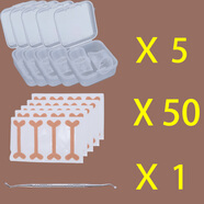 通用德國BS嵌甲 嵌甲器內(nèi)嵌護(hù)正NXHZ超薄德國bs矯正神器貼片正甲貼指 重度5盒矯正器+50片隔離貼+甲溝勺