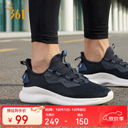 361°運動(dòng)鞋男鞋秋季網(wǎng)面透氣軟彈通勤入門(mén)慢跑步鞋子男672322212F-3