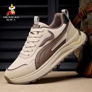 稻草人男鞋運動(dòng)鞋男士休閑鞋男老爹跑步鞋 灰色 42