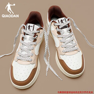 喬丹正品低幫板鞋男鞋運動(dòng)鞋2025秋冬季新款青少年皮面防水休閑鞋子男 象牙色/微塵色 40