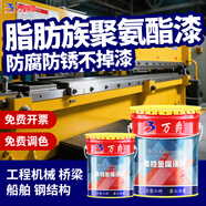 萬(wàn)爵（wan jue）脂肪族聚氨酯面漆丙烯酸戶(hù)外鋼結構設備欄桿翻新防腐防銹金屬油漆 乳白 20kg/組