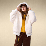 菀草壹（wancaoyi）【商場(chǎng)同款】2025冬季新款環(huán)保皮草W30622551 米白色 XS