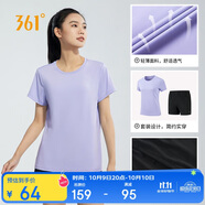 361°跑步運(yùn)動(dòng)套裝女士夏季衣服新款休閑短袖短褲兩件套662414001H-4