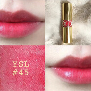 YSL圣羅圓管口紅13/14/80/76/83/161/162/45/104/163/84/85/130 圓管45#草莓色(新日期)