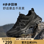 駱駝牌 登山鞋休閑戶外透氣網(wǎng)面運(yùn)動(dòng)鞋耐磨徒步鞋 P15M379009 暗夜黑 39