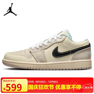 耐克NIKE休閑鞋男女喬丹AJ1 JORDAN1運(yùn)動(dòng)鞋HQ3440-101米棕/米黑35.5