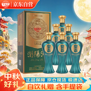 瀏陽(yáng)河 九州玉品 醬香型白酒 53度 500ml*6瓶 整箱裝 中秋送禮 含禮品袋