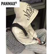 拓拓熊2025秋季潮牌連帽外套男港風(fēng)字母印花寬松百搭情侶上衣 乳白色 常規 均碼 (150)