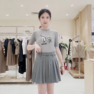 Jessy line女士時(shí)尚休閑短裙523112577 灰 S