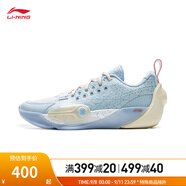 李寧韋德全城13|籃球鞋比賽鞋男子25時(shí)尚潮流低幫運動(dòng)鞋ABAV001 冰河藍-8 41