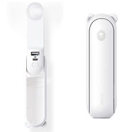 幾素手持風(fēng)扇F8X小熊電風(fēng)扇usb充電式可折疊桌面學(xué)生較靜音大風(fēng)力 大白熊【升級38h續航】三檔大風(fēng)力 精美包裝【可手持/可桌面】配掛繩+數據線(xiàn)