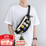 viney挎包男斜挎包胸包單肩包女腰包潮流小包輕便戶外小背包尼龍帆布包
