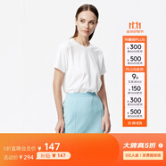 PORTS寶姿 秋季女裝百搭針織短裙半身裙半截裙LLW9K263ZXE001 清藍 L (8)