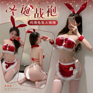 霏慕圣誕激情約會戰(zhàn)袍女士情趣制服誘惑內(nèi)衣jk睡衣大尺度睡衣夜店懲罰 純欲絲絨兔女仆6319純情欲小兔女郎-紅送絲襪