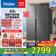 海爾（Haier）國家補貼20%海爾冰箱630升雙開門冰箱AIP超凈保鮮冰箱對開門干濕分儲一級能效風(fēng)冷無霜家用電冰箱 BCD-630WGHSS95S9U1