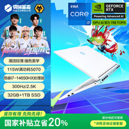 機(jī)械革命【國(guó)家補(bǔ)貼20%】極光X 潮玩版 酷睿i7HX 游戲本筆記本電腦(i7-14650HX 32G 1T RTX5070  300Hz 白)