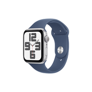 Apple/蘋(píng)果 Watch SE 智能手表GPS款44毫米銀色鋁金屬表殼丹寧色運動(dòng)型表帶S/M MXFA3CH/B