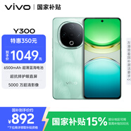 vivo Y300 8GB+256GB 青松 國(guó)家補(bǔ)貼 新一代超級(jí)揚(yáng)聲器 6500mAh超薄藍(lán)海電池 超抗摔護(hù)眼直屏 AI手機(jī)