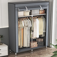 蝸家衣柜簡(jiǎn)易布衣柜出租房臥室單人宿舍衣柜衣服柜落地衣櫥簡(jiǎn)易安裝