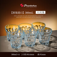 帕莎帕琦（Pasabahce）無(wú)鉛鋼化玻璃杯耐高溫可微波爐喝水杯飲料果汁杯子威士忌酒杯 原裝全鋼化WHISKY-- 300ml 6只