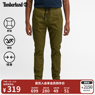 添柏嵐（Timberland）官方男裝長褲戶外休閑卡其褲彈性修身|A2A49 A2A49302/深橄欖綠 31