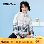 雪中飛童裝兒童輕薄羽絨服男童新款中大童女童薄款外套冬 冰山雪地 140