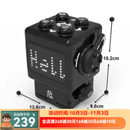 盈佳（AMWELL）智能藍(lán)牙機(jī)器人玩具唱歌跳舞編輯表情文字藍(lán)牙音響 兒童趣味禮物 小方機(jī)器人（藍(lán)牙版）— 黑色