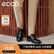 愛(ài)步（ECCO）商務(wù)皮鞋男鞋 夏季牛津鞋通勤正裝皮鞋 都市倫敦525684 黑色52568401001 40