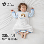 貝肽斯寶寶春秋新款棉睡衣四季通用嬰兒睡裙防踢被護(hù)肚防著涼睡袍