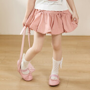 LUSON小O寶Okids童裝 寶寶花苞半裙女蝴蝶結2025夏季新款公主女童短裙