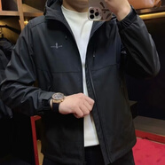 比音勒芬春秋季新款時(shí)尚歐貨潮牌男士夾克網(wǎng)紅連帽外套行政商務(wù)夾克款 行政商務(wù)黑色外套 3XL 155-170斤