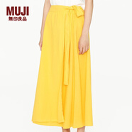 無印良品 MUJI IDEE 女式 裹裙 半身裙 黃色 均碼