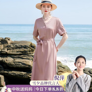 雪夕（XUEXI）重磅純色彈力緞?wù)娼z連衣裙女夏季2025新款高級感桑蠶絲中長(cháng)款裙子