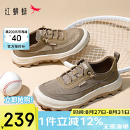 紅蜻蜓樂(lè)福鞋男25年夏季厚底懶人一腳蹬透氣休閑鞋WTA25017 綠色  42 