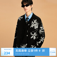MLMR MY LIFE MY RULES冬季新款寬松提花設(shè)計(jì)針織衫上衣情侶款男士毛衣M2332400 黑色 L 180