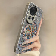 莫凡（Mofi）迪通納敦煌蓮花適用華為nova14pro手機保護殼新款13ultra保護套全包防摔 [電鍍銀小羊皮-敦煌蓮花] 華為P30Pro