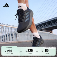 adidas RESPONSE隨心暢跑舒適網(wǎng)面體測跑鞋男子阿迪達(dá)斯官方 傳奇墨水藍(lán)/灰藍(lán)/深灰   42