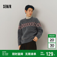 森馬毛衫男冬季費(fèi)爾島提花民族風(fēng)針織衫復(fù)古情侶毛衣109724107206