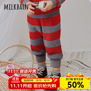 Milkbarn兒童長褲寶寶秋冬童裝男女童休閑褲子外穿靴褲 櫻桃夾心 110 cm