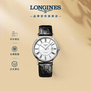 浪琴（LONGINES）瑞士手表 時(shí)尚系列 機械皮帶男表L49214112