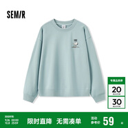 森馬（Semir）史努比系列衛衣女卡通落肩寬松衣服個(gè)性秋設計感圖案101524116009