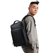 WILLIAMPOLO保羅新款英倫風真皮男士雙肩包商務背包頭層牛皮多功能旅行電腦包 真皮商務雙肩包（放16.5英寸電腦包）