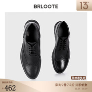 Brloote/巴魯特意大利原產(chǎn)進(jìn)口手工頭層牛皮商務(wù)正裝皮鞋秋冬 黑色 41