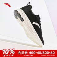 安踏（ANTA）輕質(zhì)網(wǎng)面透氣跑步鞋女2025春季新款輕便舒適軟底通勤運動鞋子 黑/象牙白-3 37.5