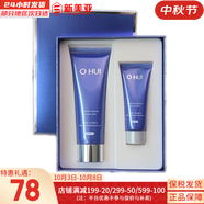 歐蕙（OHUI）男士套盒歐惠凈漾水乳套裝清爽護膚品禮盒三效合一精華男友禮物 歐惠凈顏祛痘洗面奶套盒