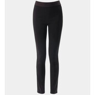 AMASS/阿瑪施女裝修身顯瘦加長(cháng)小腳褲LEGGING彈力牛仔褲5192355 黑色 S